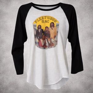 Vintage 1970s Fleetwood Mac Stevie Nicks Raglan Band Tee Rare Original